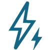 electric lightning bolt logo on solar company in NJ page