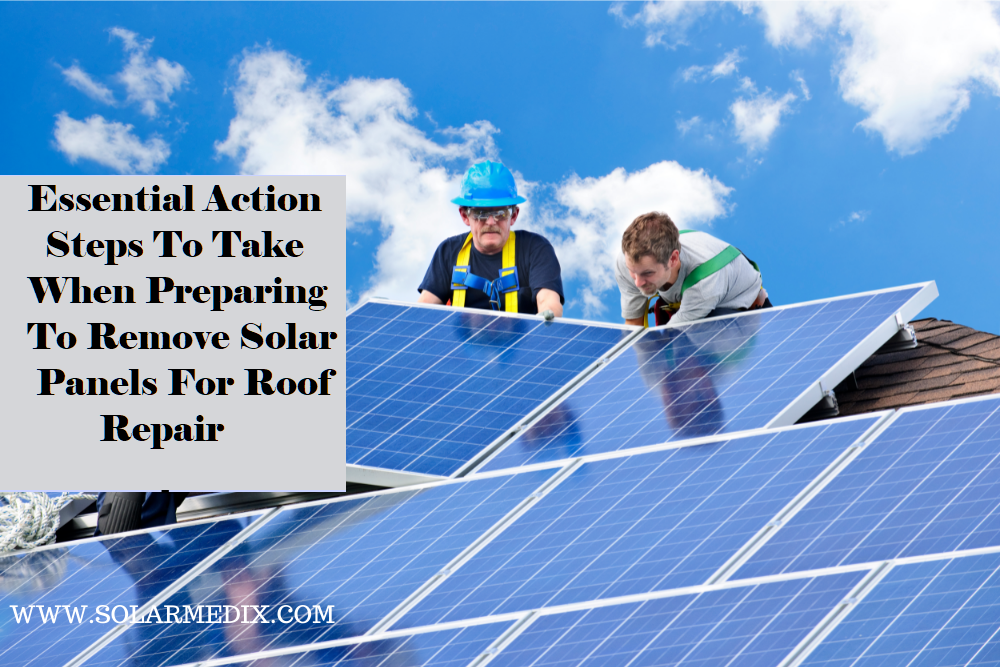 solar panel removing by professionals
